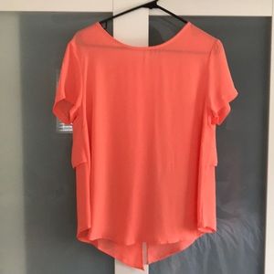 Sheer coral top